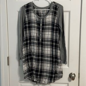 Aerie plaid sleep dress
